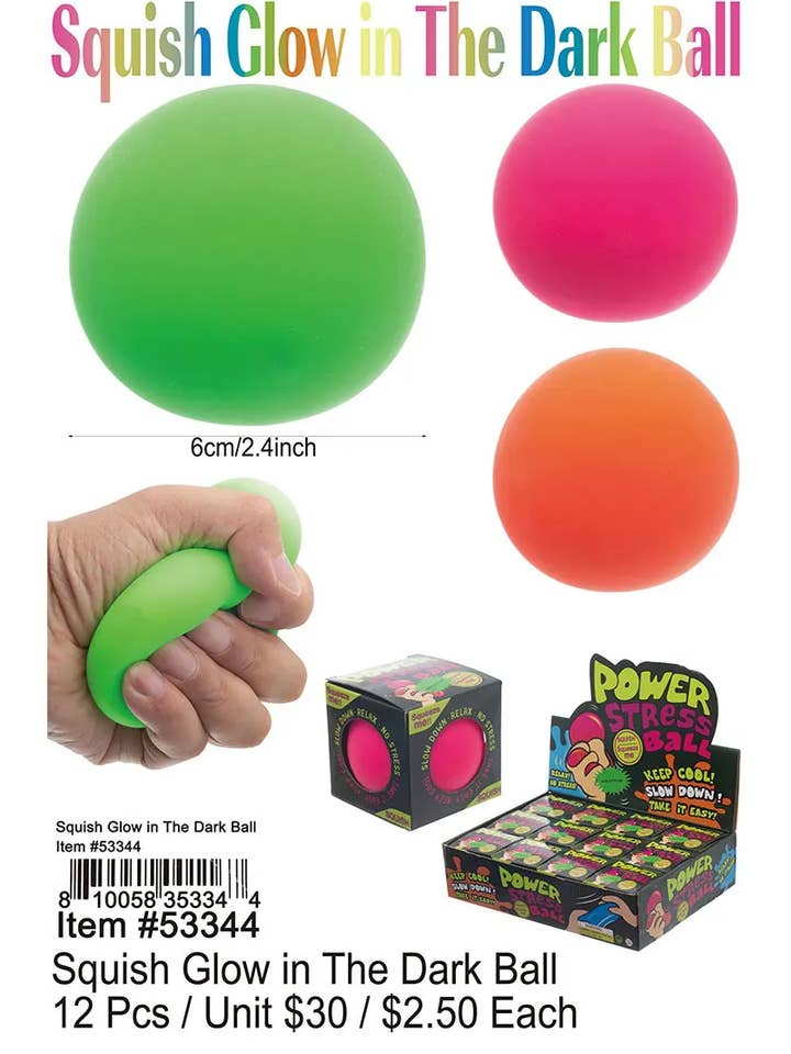 Balle Lumineuse dans le Noir Squish. pour la vente par Puka Creations