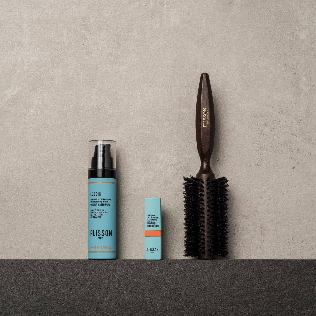 Plisson 1808 - Vente Peigne/brosse à cheveux - Brosse à cheveux Brushing Taille 14 - 100% Sanglier0