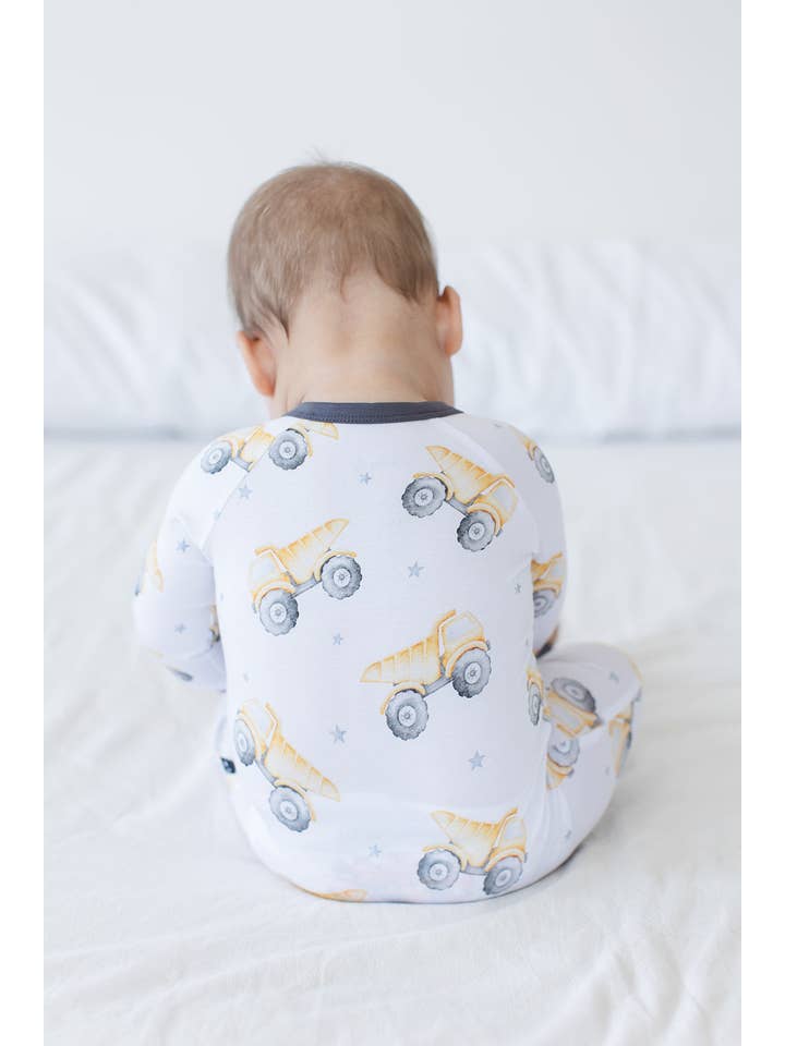 Blush Lotus - Wholesale Jumpsuit - Baby - Dump Trucks - Zippy3