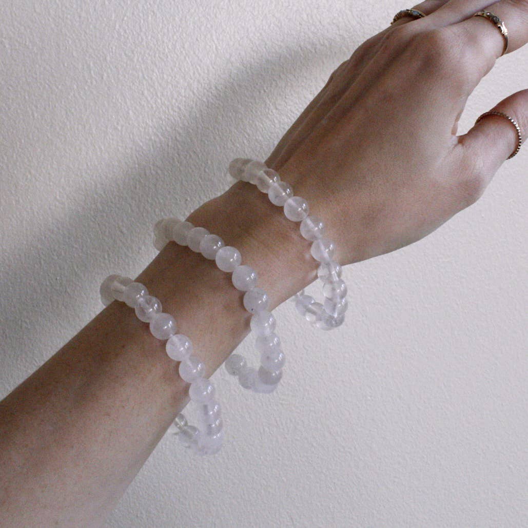 Pebble House - Wholesale Beaded Bracelet - Clear Quartz Bracelet 8mm - Crystals & Stones1