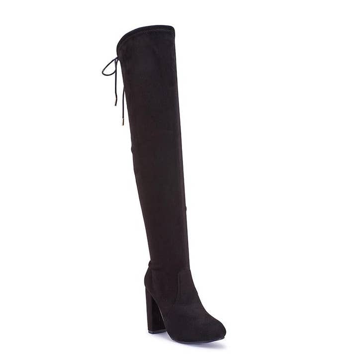 BAR1 BLOCK HEEL OVER THE KNEE BOOT for wholesale by City Shoes