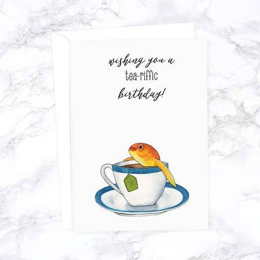 Ich wünsche dir eine Tea-Riffic-Geburtstagskarte für den Großhandel von Alasse