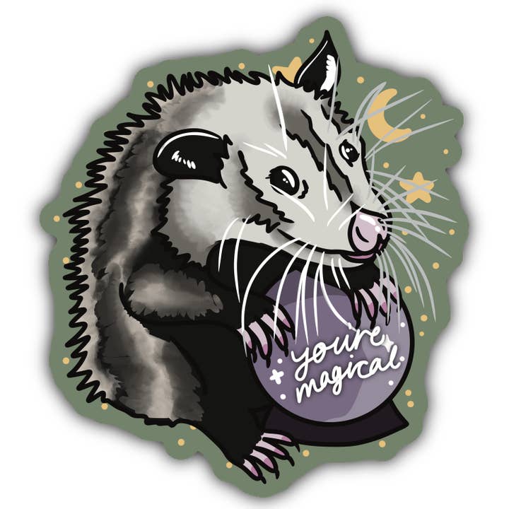 Possum « You're Magical » - Autocollant en vinyle pour la vente par Amanda Eiden