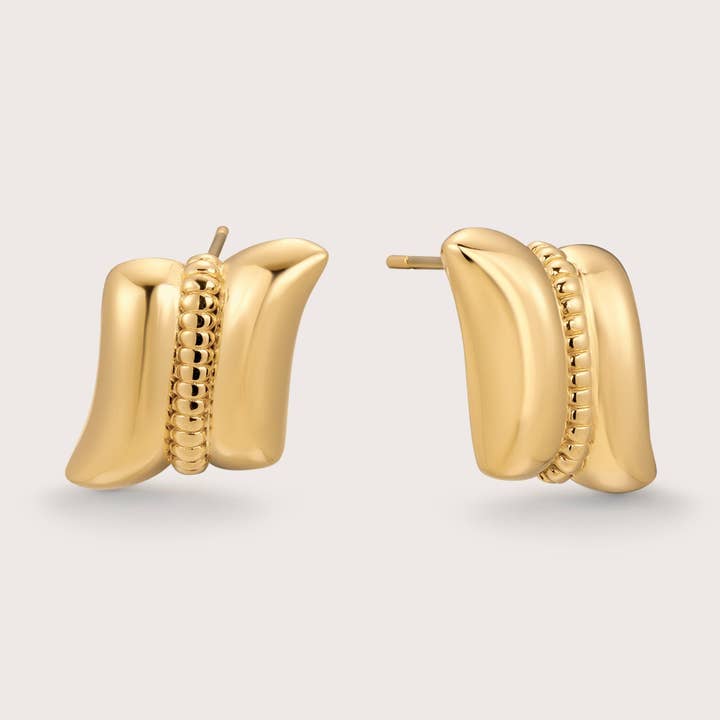 Oblique Stud Earrings for wholesale by Saint Fatale