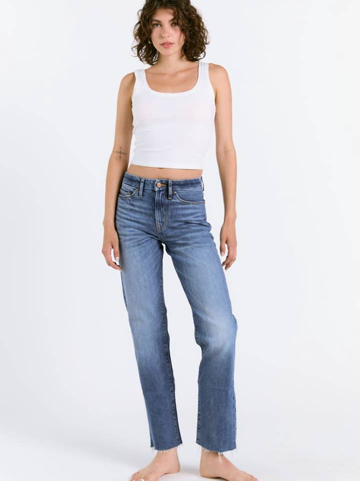 REBEL STRAIGHT IN MABEL WASH for wholesale by Porter Blue Apparel