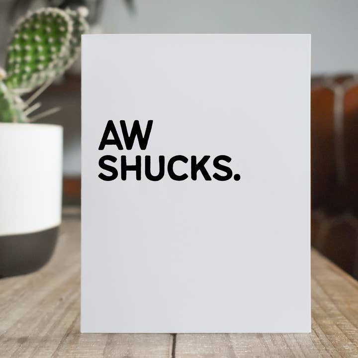 Carte Aw Shucks : Thinking of Your/Get Well Soon pour la vente par The Cheeky Press