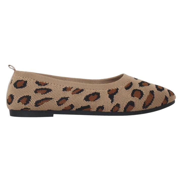 SOBEYO - Wholesale Flats - Women's - Women's Ballet Flats Knit Sweater Brown