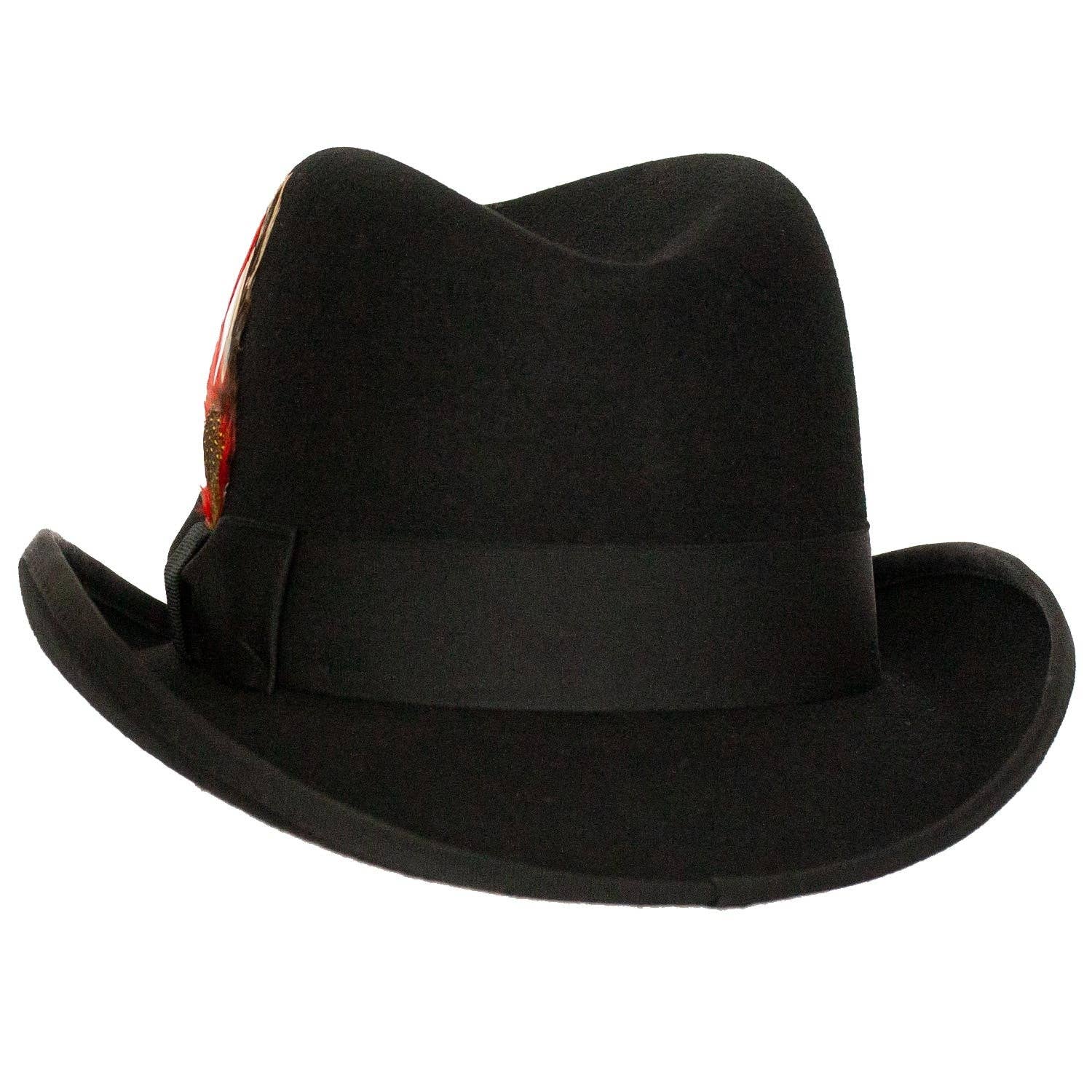 Levine Hat Company - Vente Chapeau en feutre – homme - Charles Wool Homburg Godfather by 9th Street Hats4