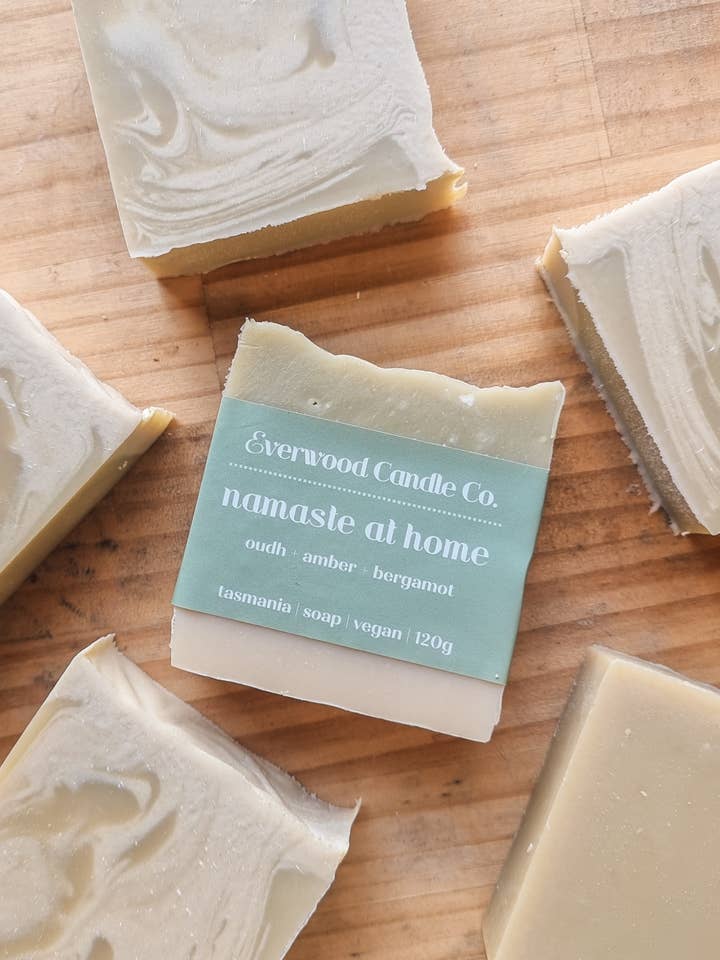 'Namaste at Home' Soap Bar 120g for wholesale by Everwood Candle Co.