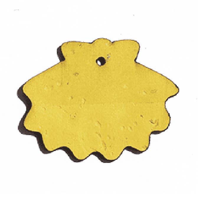 Gele schelpenbedel per stuk (gemiddeld) voor wholesale door Matcha Paris