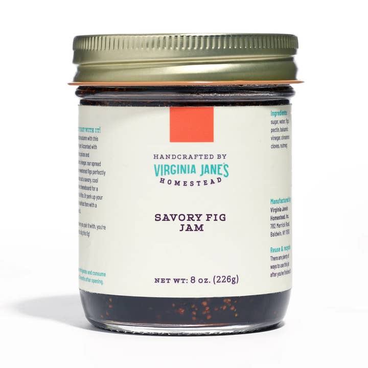 Savory Fig Jam for wholesale by Virginia Janes Homestead
