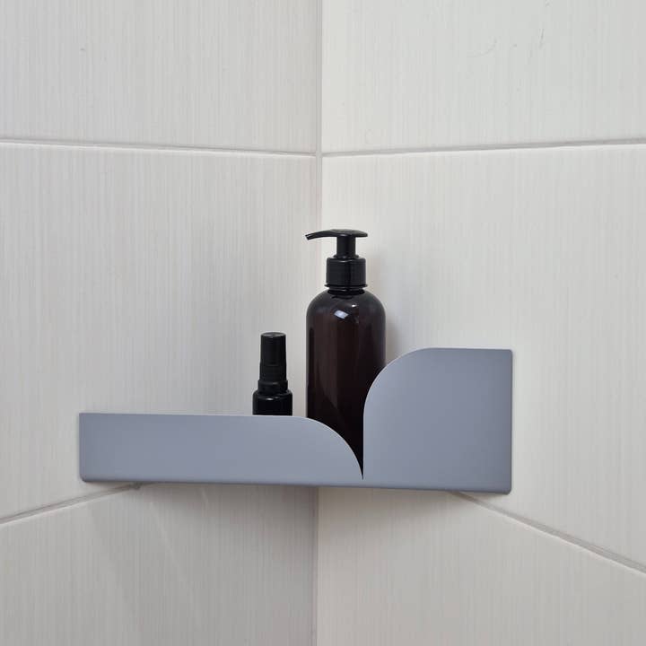 NAMUOS - Venta al por mayor Estante de pared - Estante de esquina para ducha BAUHAUS, blanco, beige, gris, negro