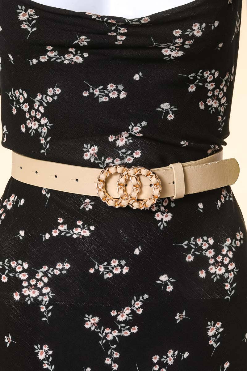 Anarchy Street – wholesale Bälte - Dam – Dubbelcirkel Mode Veganskt Läderbälte6