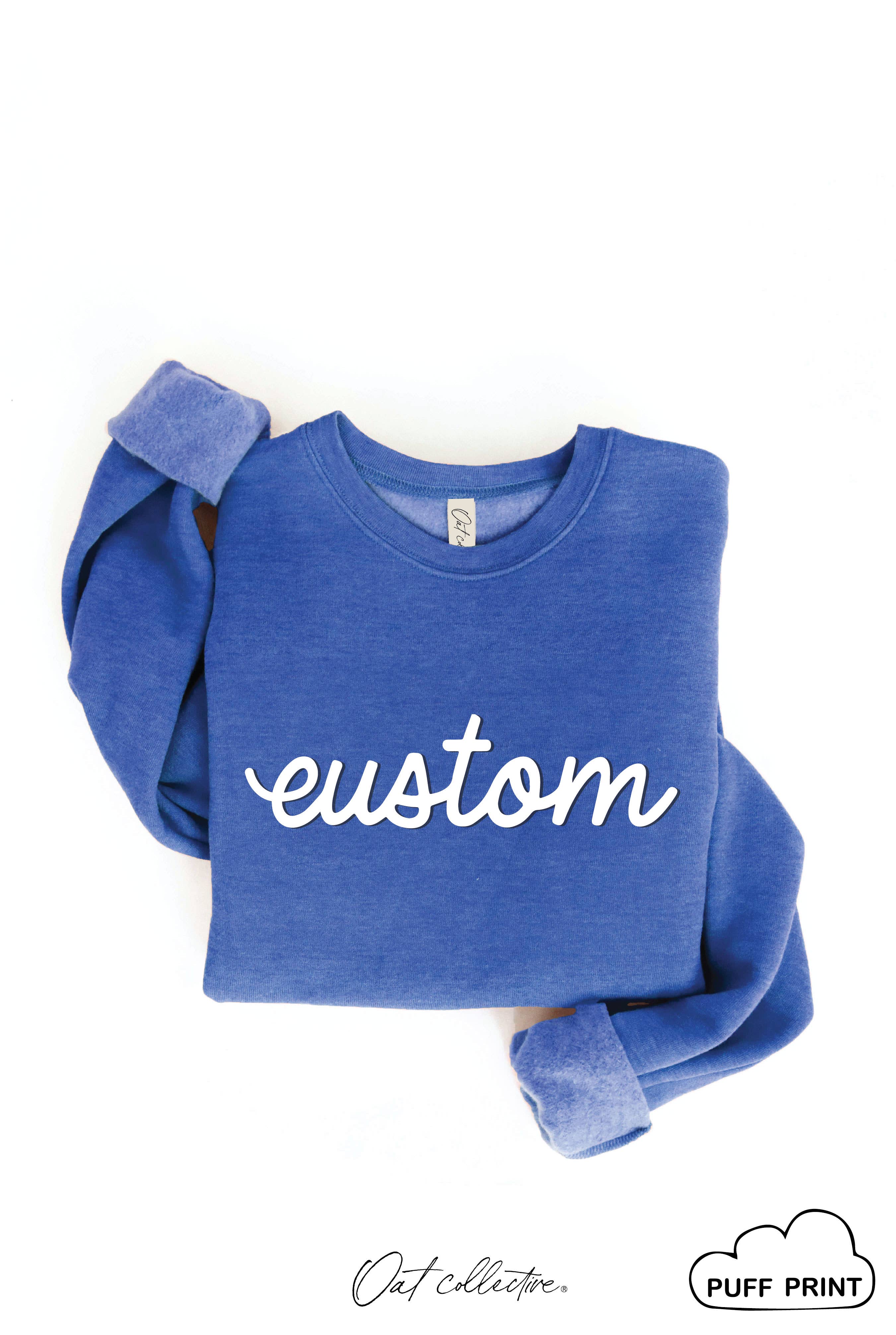OAT COLLECTIVE - Wholesale Graphic Sweatshirt - Women's - CUSTOM PUFF Graphic Sweatshirt19