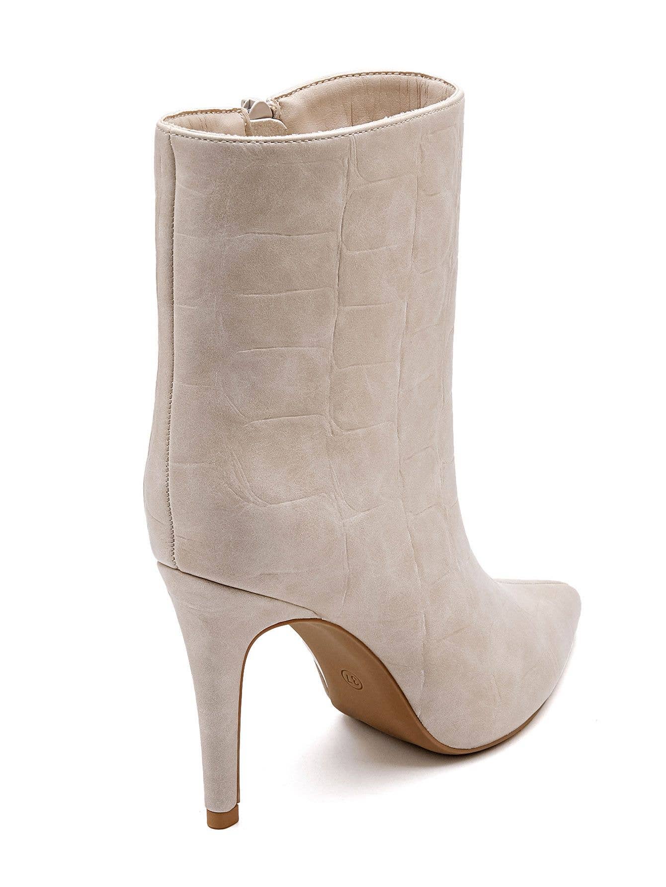 No Doubt Shoes – wholesale Booties – Women's – WOMEN'S CROC HEELED ANKLE BOOTS10