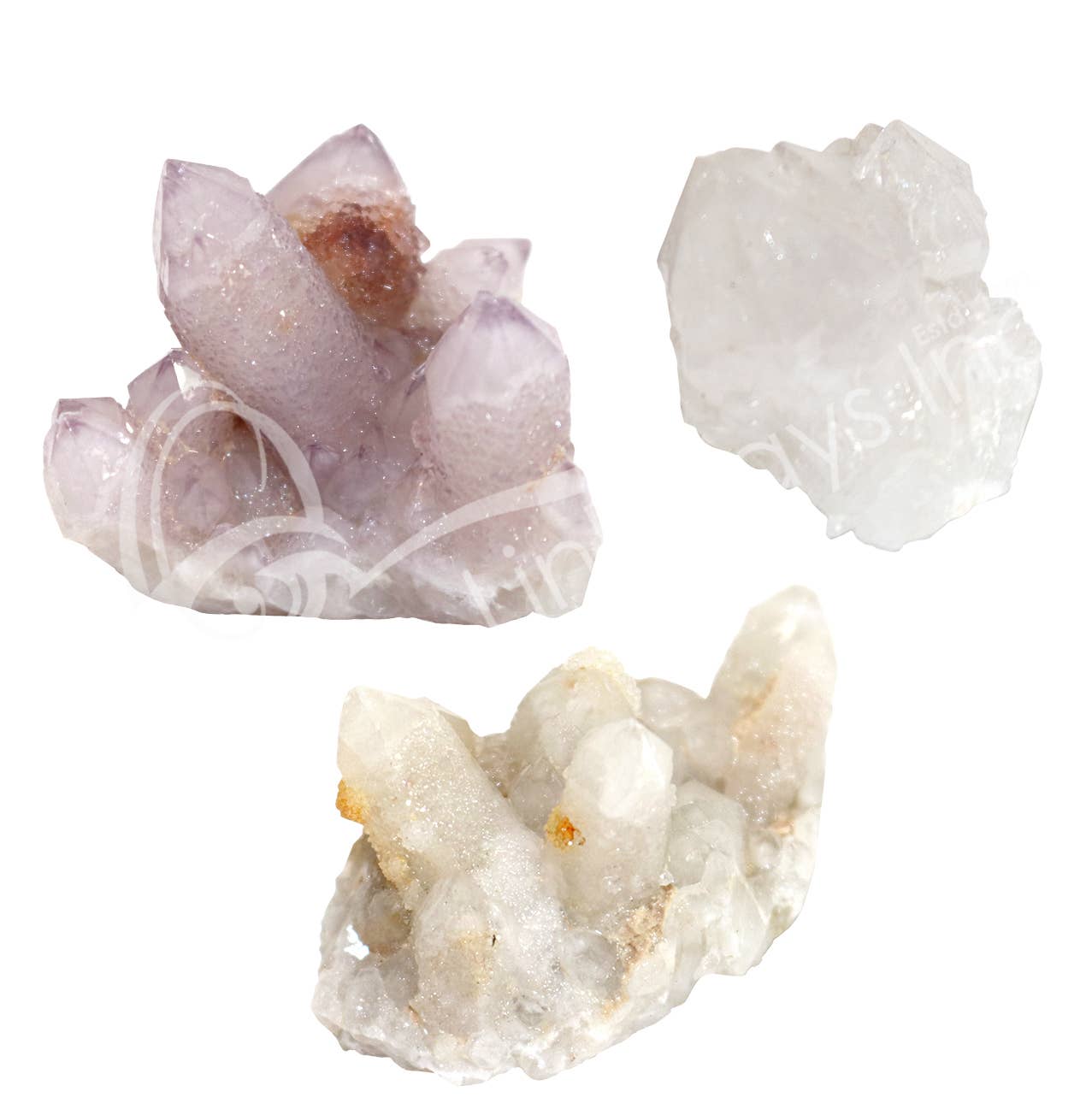 Oceanic Linkways Inc - Wholesale Spiritual stone/crystal - SPECIMEN - SPIRIT QUARTZ, WHITE 1-4" (KG)