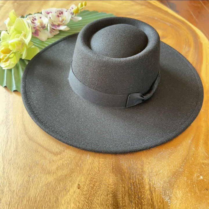 Queens INC - Vente Canotier – femme - Chapeau canotier à large bord - Ruban gros-grain assorti15