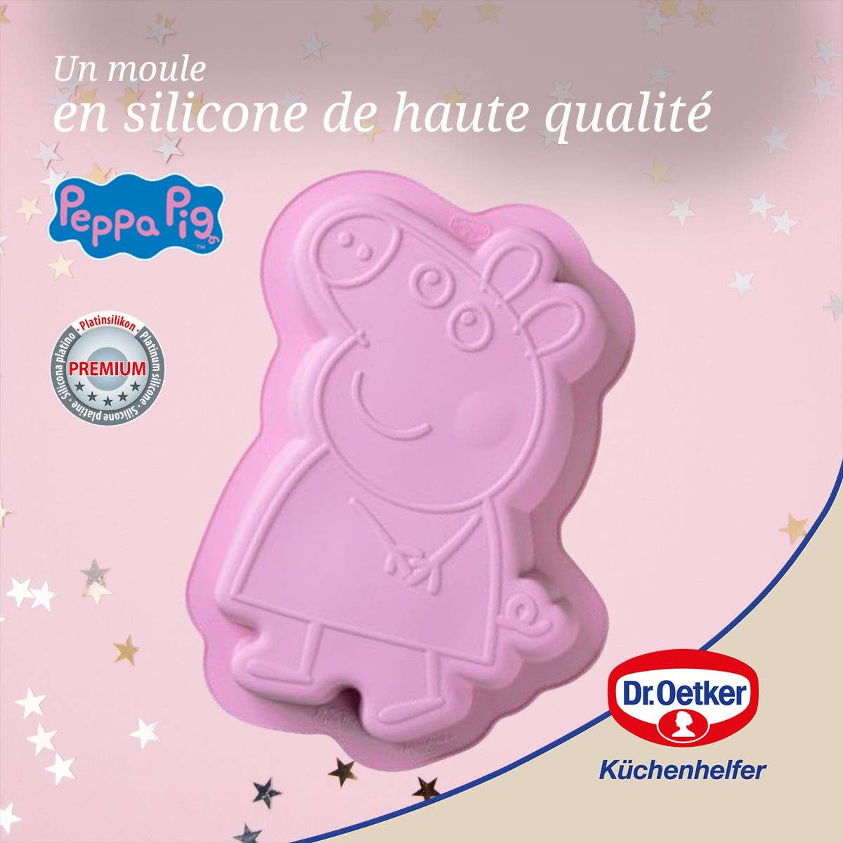 Zenker - Venta al por mayor Molde para tartas - Molde para pastel de silicona 27 x 20 cm Dr. Oetker Peppa Pig4