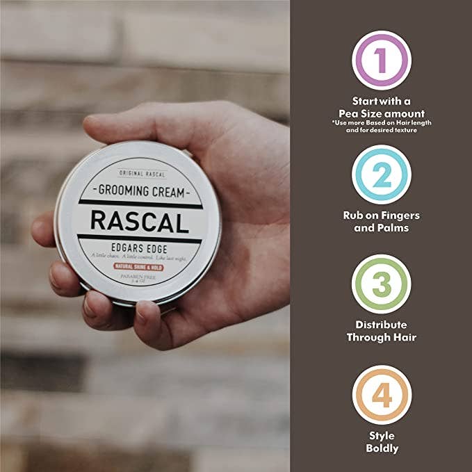 Rascal - Wholesale Hair Styling Gel/Mousse - Edgars Edge Grooming Cream for All Hair Types2