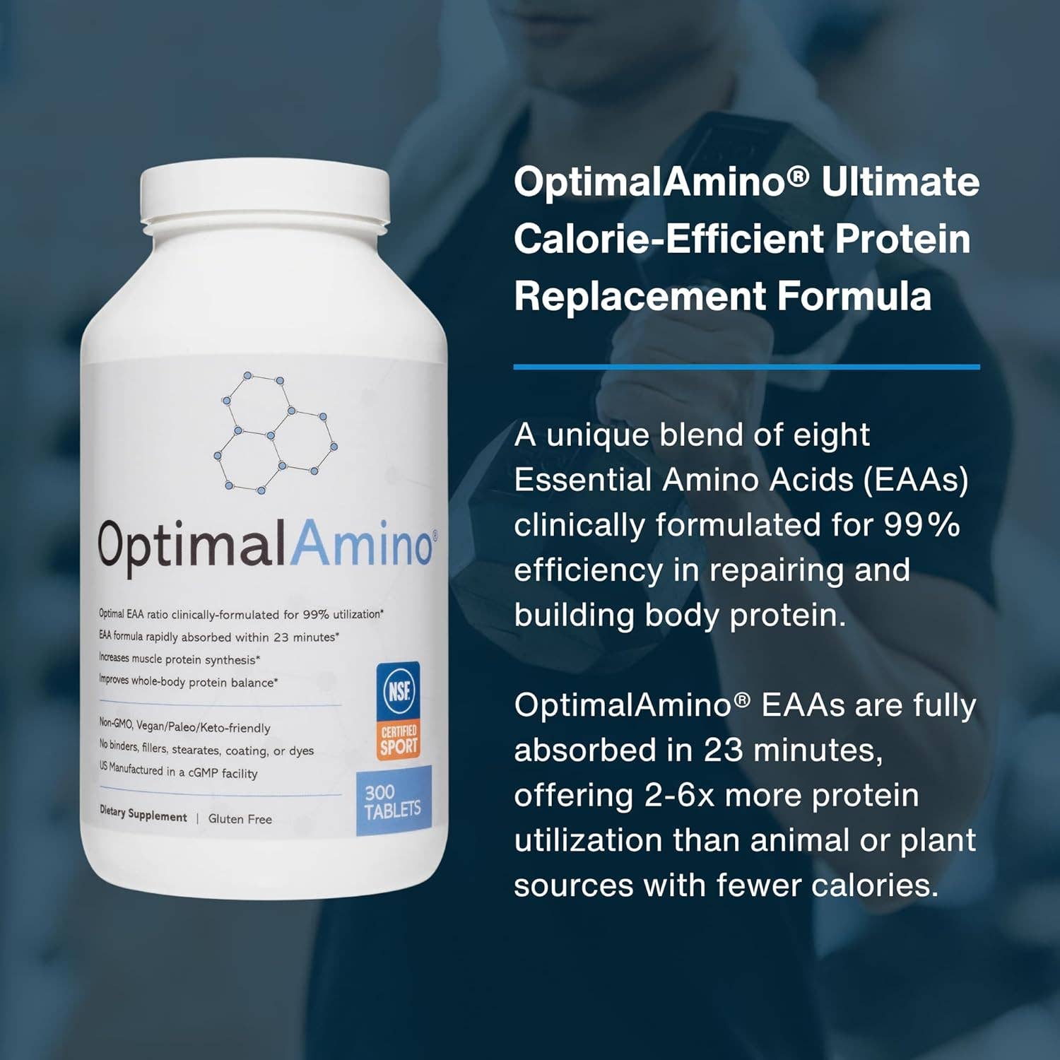 OptimalAmino - Wholesale Oral Supplement/Vitamin - OptimalAmino® - 300 Tablets2