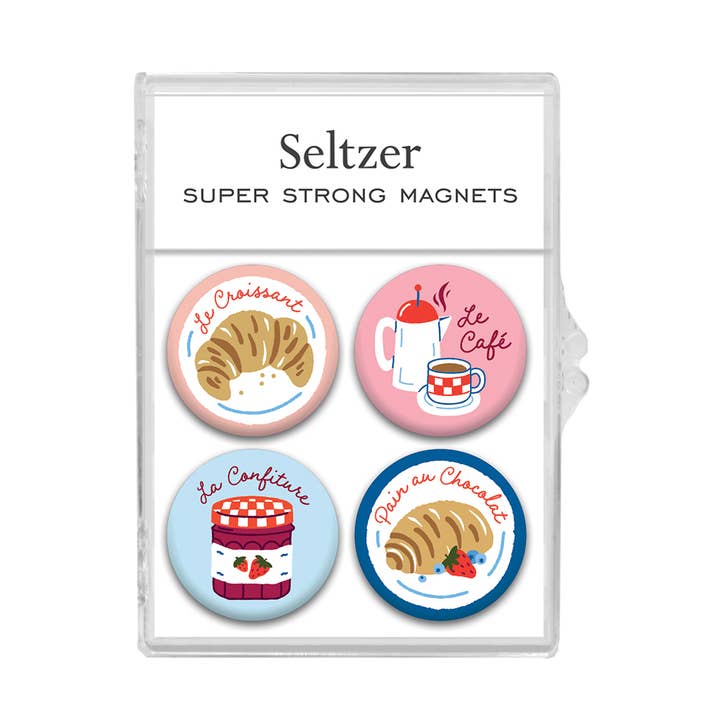 Petit Dejeuner Magnet Set for wholesale by Seltzer Goods