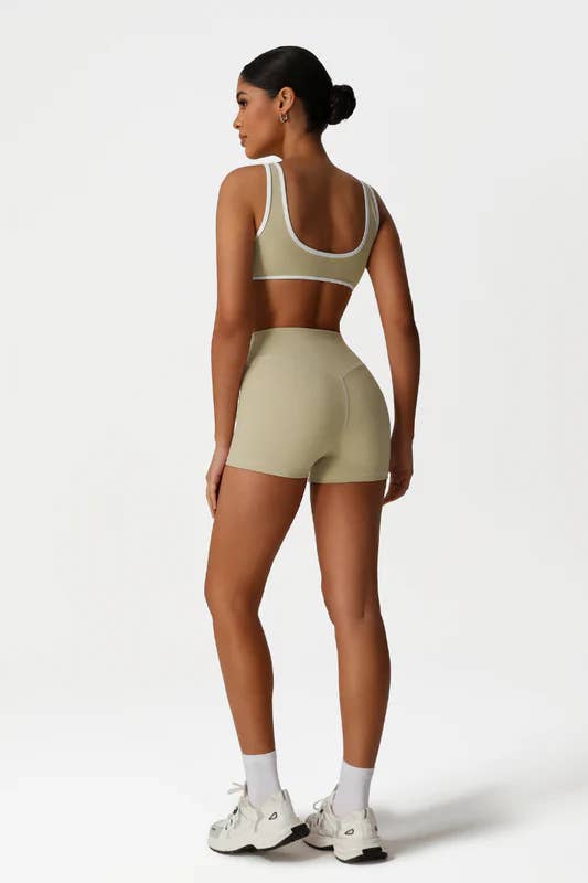 Sodalemon - Wholesale Activewear Set - Women's - Women High-Waisted Butt-Lifting Yoga Set: Sports Bra + Short9