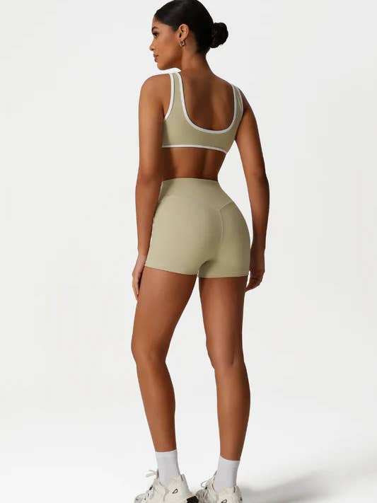 Sodalemon - Wholesale Activewear Set - Women's - Women High-Waisted Butt-Lifting Yoga Set: Sports Bra + Short9