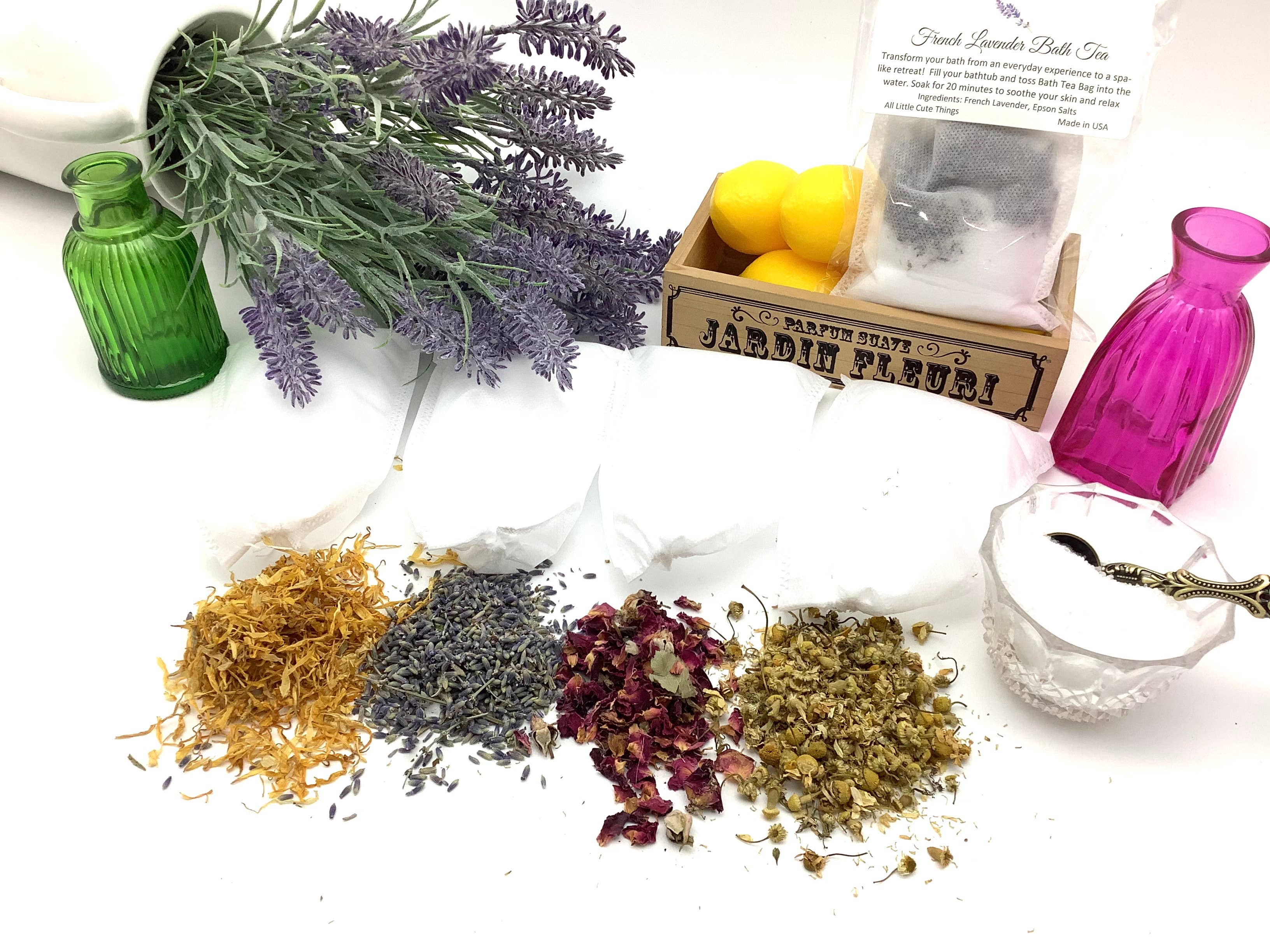 All Little Cute Things – wholesale Badsalt och skumbad – Badte-påsar med rosenblad och havssalt för spa-upplevelse4