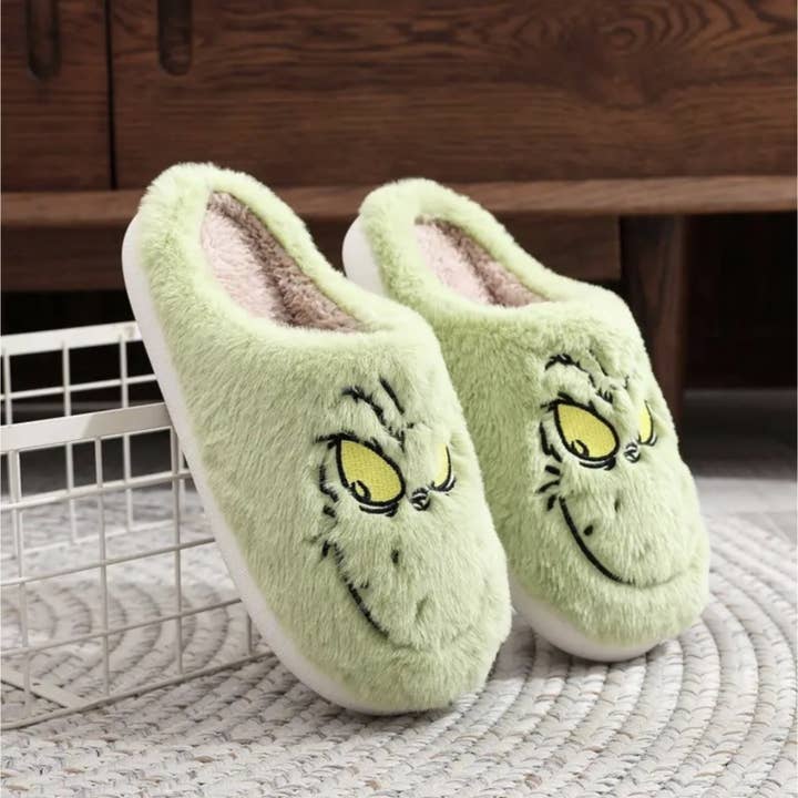 Assorted Christmas Themed Slip-on Slippers - HATO for wholesale on Faire