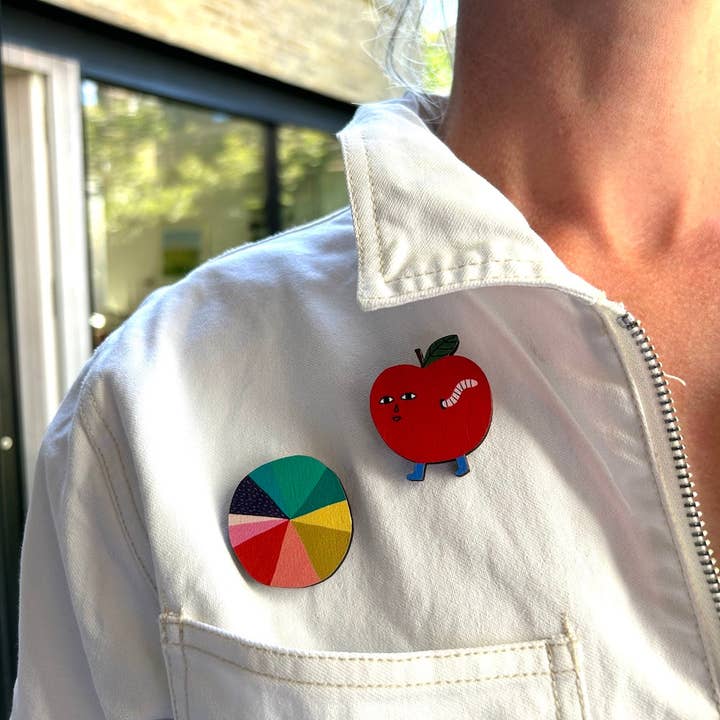 Donna Wilson - Wholesale Brooch - Pippin Pin Badge1