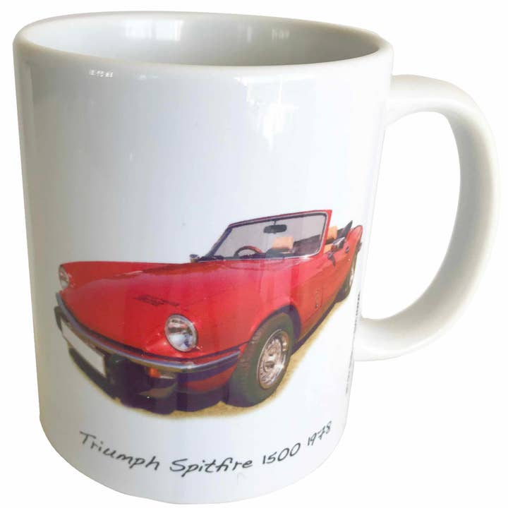 Triumph Spitfire 1500 1978 - 11oz Printed Ceramic Mug for wholesale by Witherden's Workshop