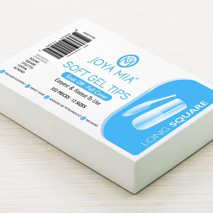 JOYA MIA - Wholesale Press-on/fake nails - Soft Gel Nail Tips Full Cover - Clear Soft Pre-buff PMMA False Press on Nail Tips4