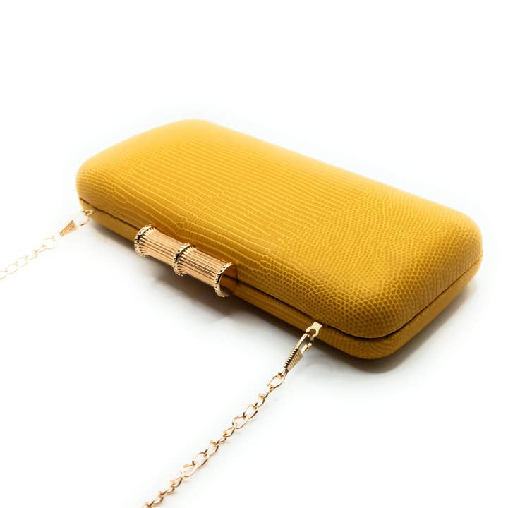 BRANDELIA - Venta al por mayor Bolso de mano - Mujer - Cartera De Mano Bolso Fiesta · Bambú Mostaza