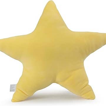 KINREX – Großhandel Kuschel-/Plüschtier – Kind & Baby – Gelbes, sternförmiges Plüschtier, 13,5 x 16,5 Zoll1