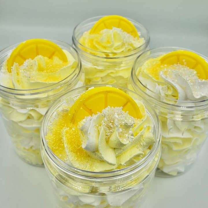 Lemon Coconut Vanilla Whipped Soap for wholesale by The Siberian Spa