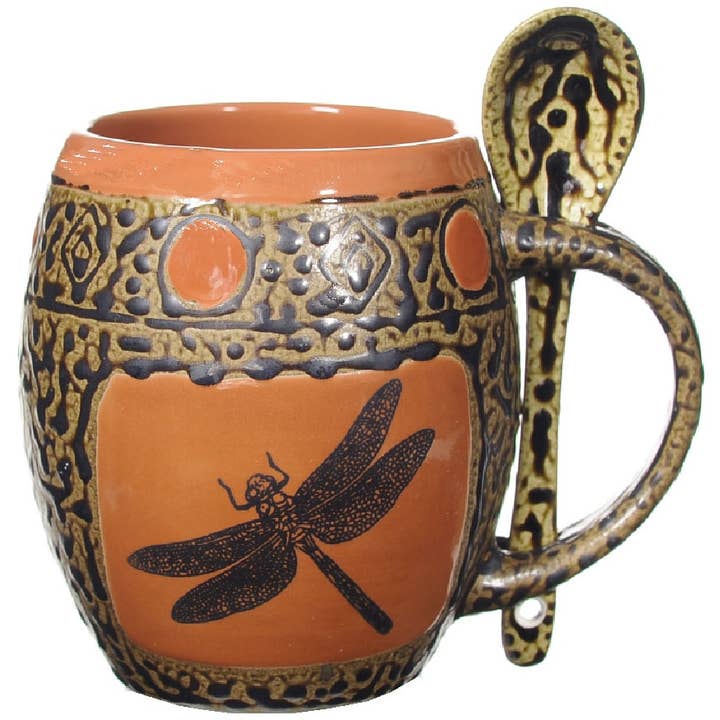 REMOVED BRAND - Wholesale Coffee Mug - Dragonfly Mugs with Spoons Box Set (made to order)2