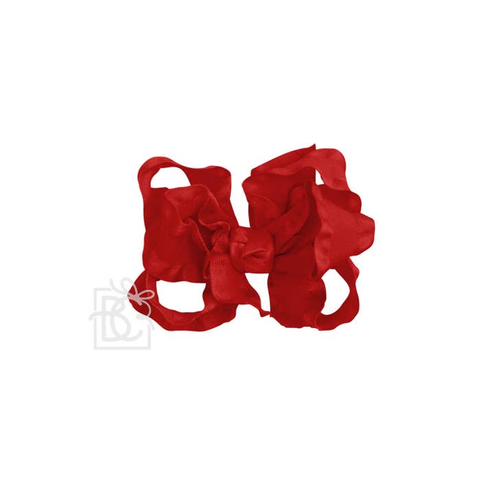 Beyond Creations, LLC - Wholesale Hair Bow - Kids - DOUBLE RUFFLE BOW ON CLIP93