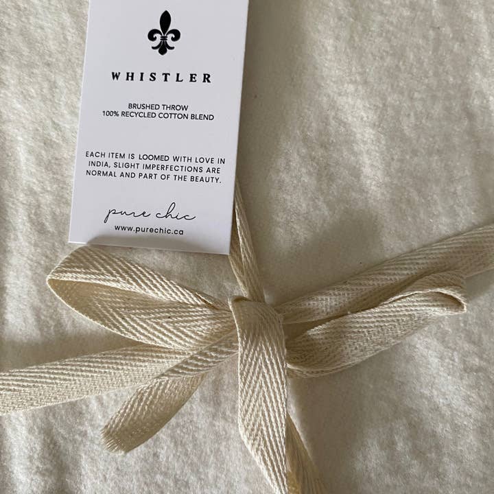 Pure Chic | Natural Home - Wholesale Throw Blanket - Recycled Cotton Lap Blanket/Throw | BRUSHED2