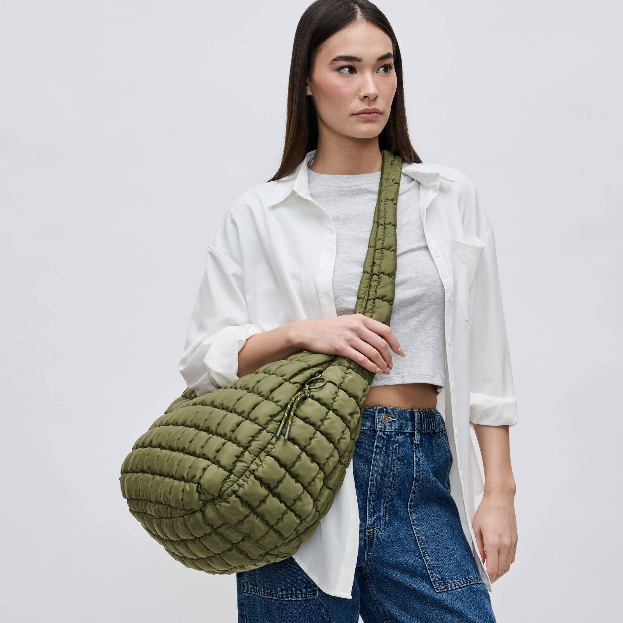 Sol and Selene – Bolsa de ombro – Mulher por atacado – Revive - Bolsa Hobo acolchoada de náilon65