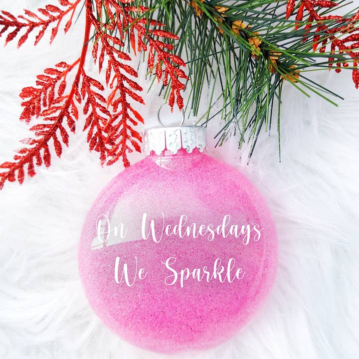On Wednesdays we Sparkle  | Christmas Ornament | Glitter for wholesale by brattybloom