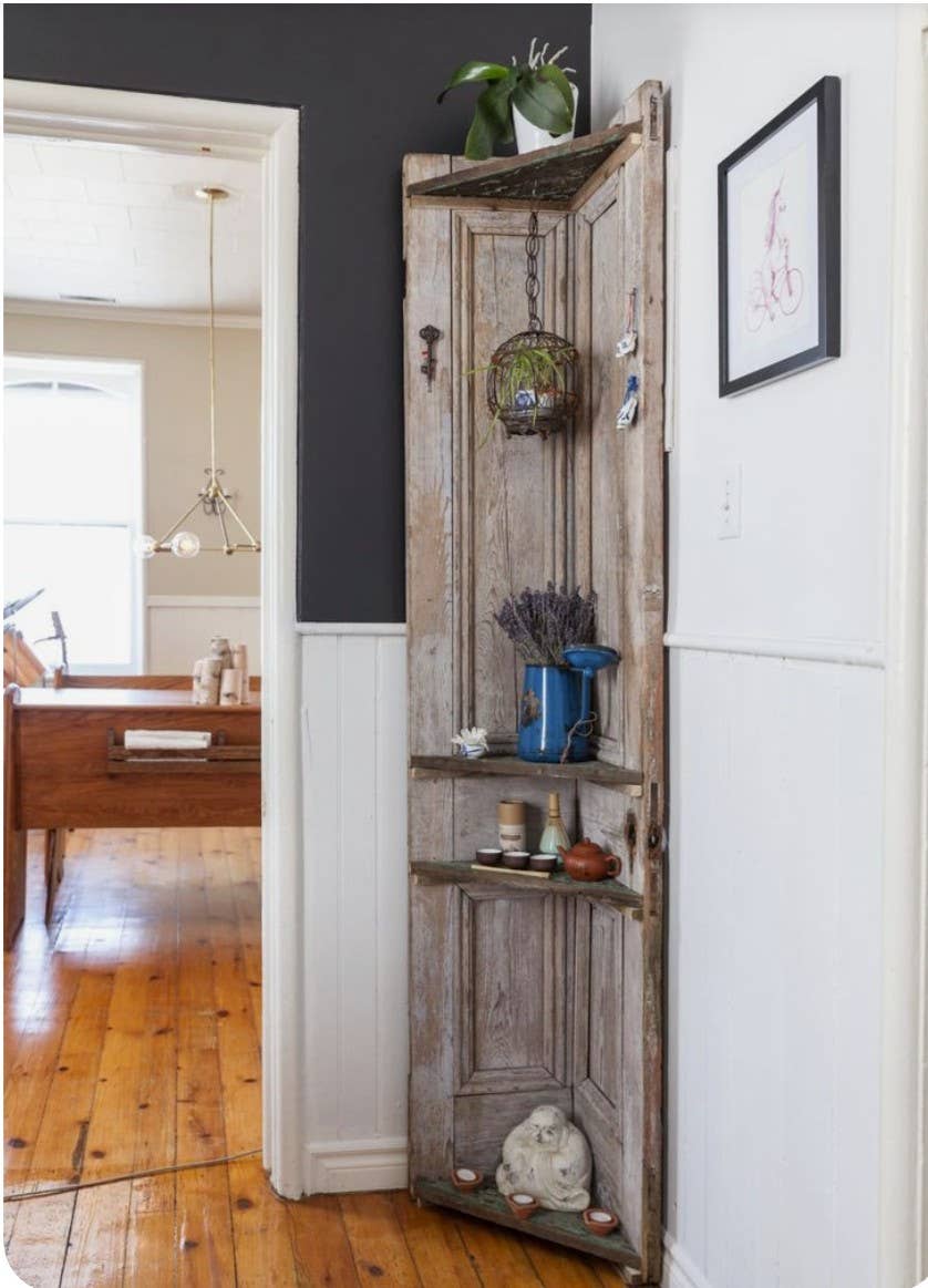 Wilco Home - Wholesale Wall Accent - One-of-a-kind Vintage Solid Wood Doors with Iron Protectors30