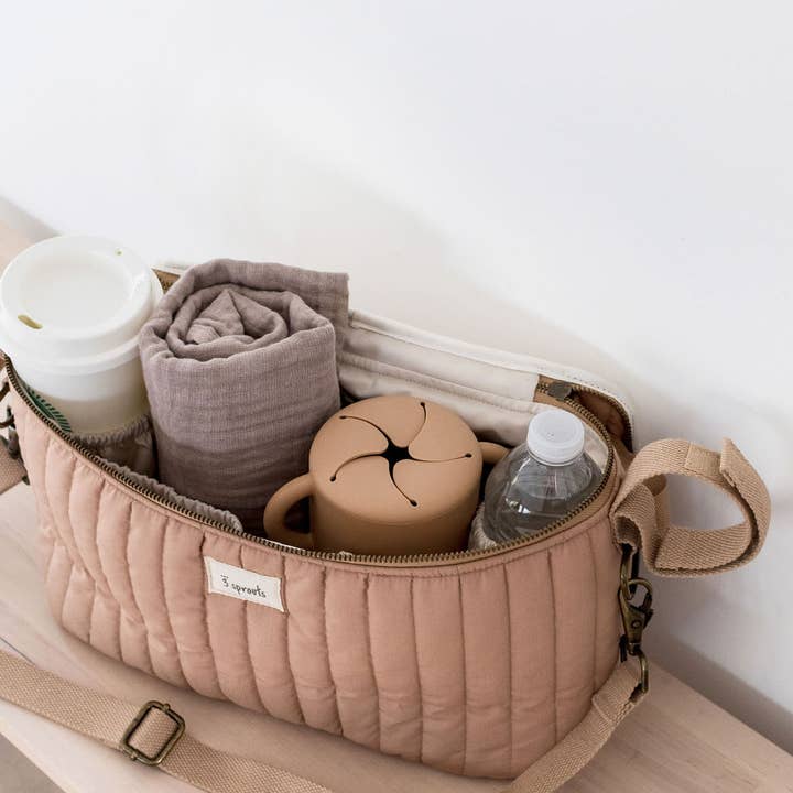 3 Sprouts - Wholesale Diaper Bag - Baby - Universal Quilted Stroller Organizer Caddy4