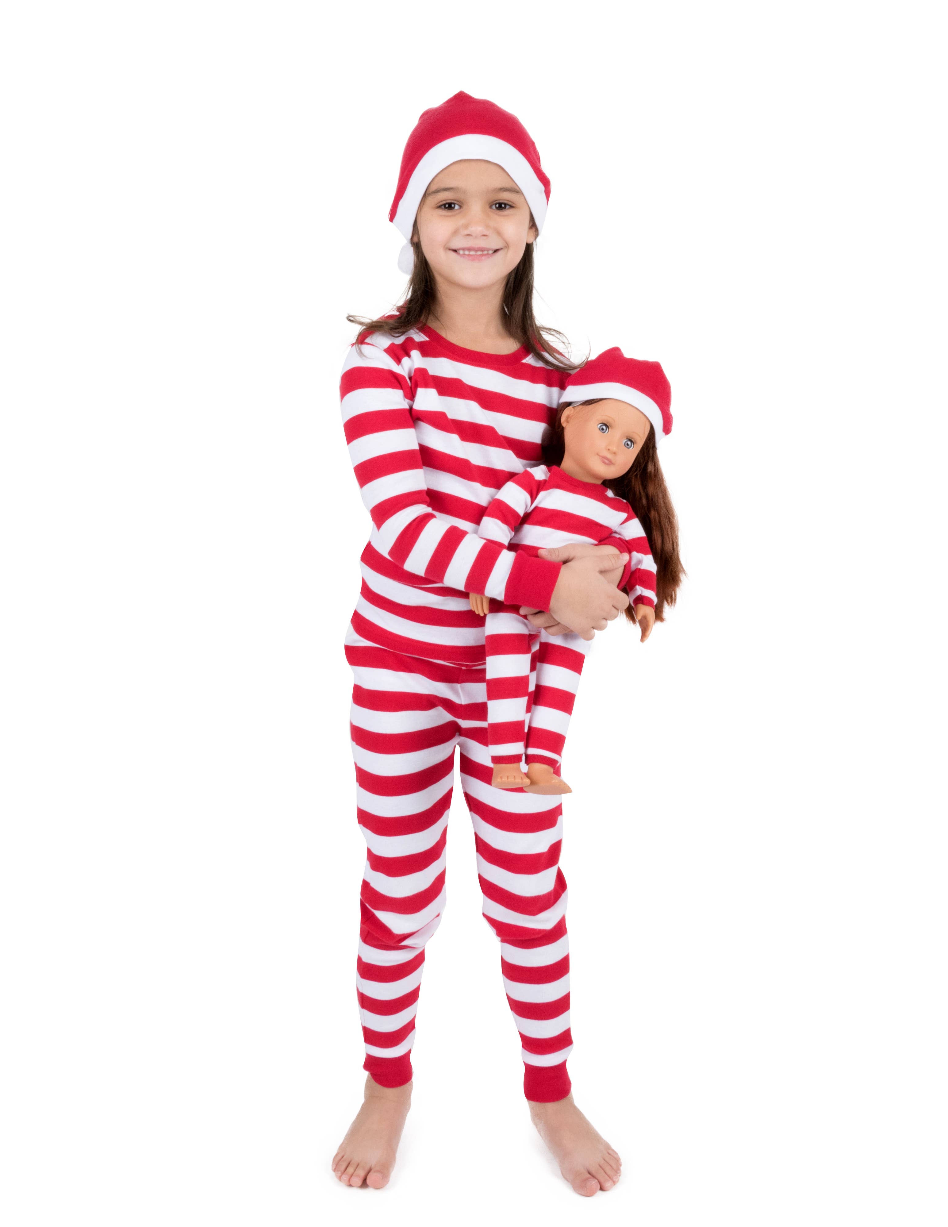 Leveret Pajamas - Wholesale Sleepwear Set - Kids - Kids Girl & Doll Cotton Pajamas1