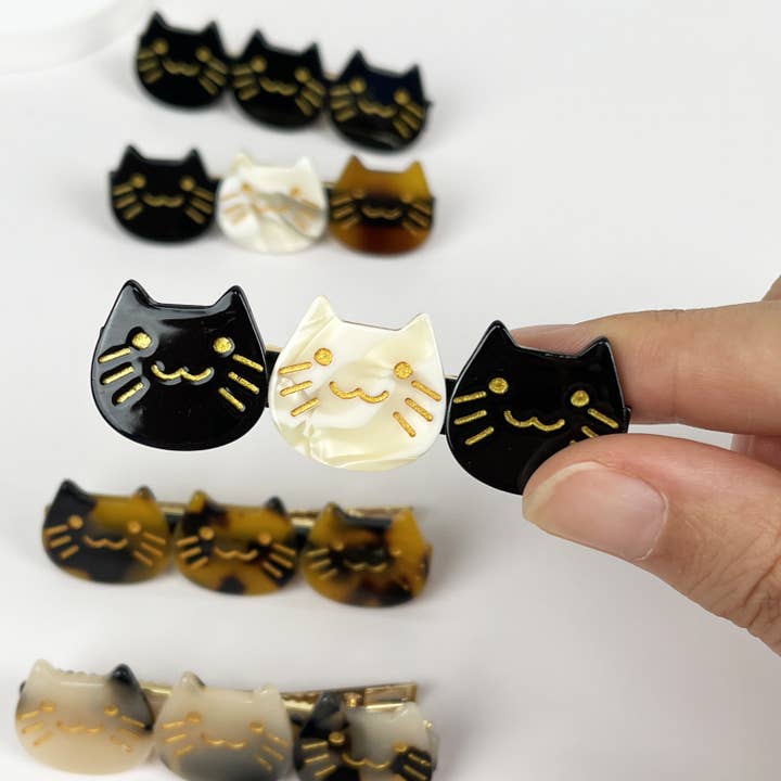 Cute Retro Cat Animal Duckbill Clip for wholesale by mildstyles