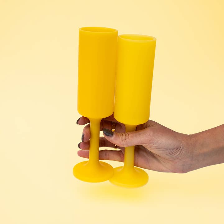 porter green | style + sustainability - Wholesale Champagne flute - Girasoli | Seff | Silicone Unbreakable Champagne Flutes 2