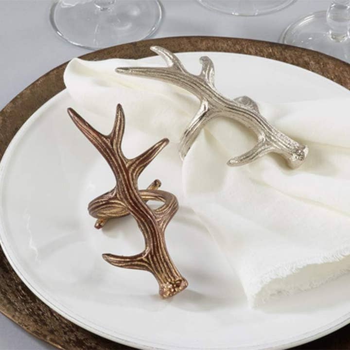 Fennco Styles - Wholesale Napkin Ring - Antler Napkin Ring