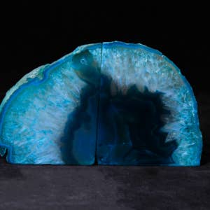 Cold River Mining - Wholesale Bookend - BOOKENDS TEAL AGATE- Sold By the Set1