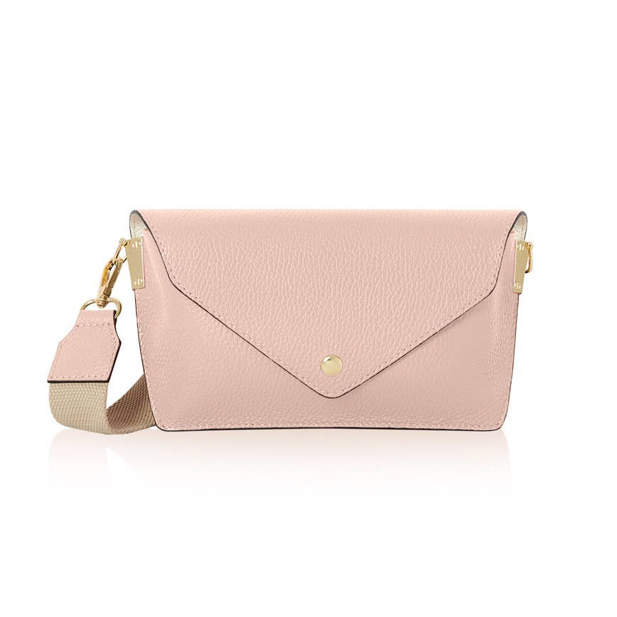 MONTTE DI JINNE - Vente Sac à bandoulière – femme - Sac bandoulière en cuir italien élégant avec sangle en toile12