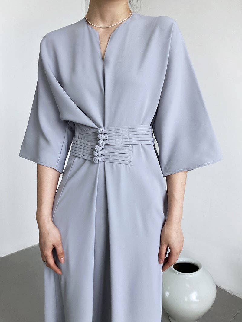 Marayn - Vente Robe – femme - 2025 NOUVELLE Robe Noeud Élégante Moderne Chic Touche Chinoise38