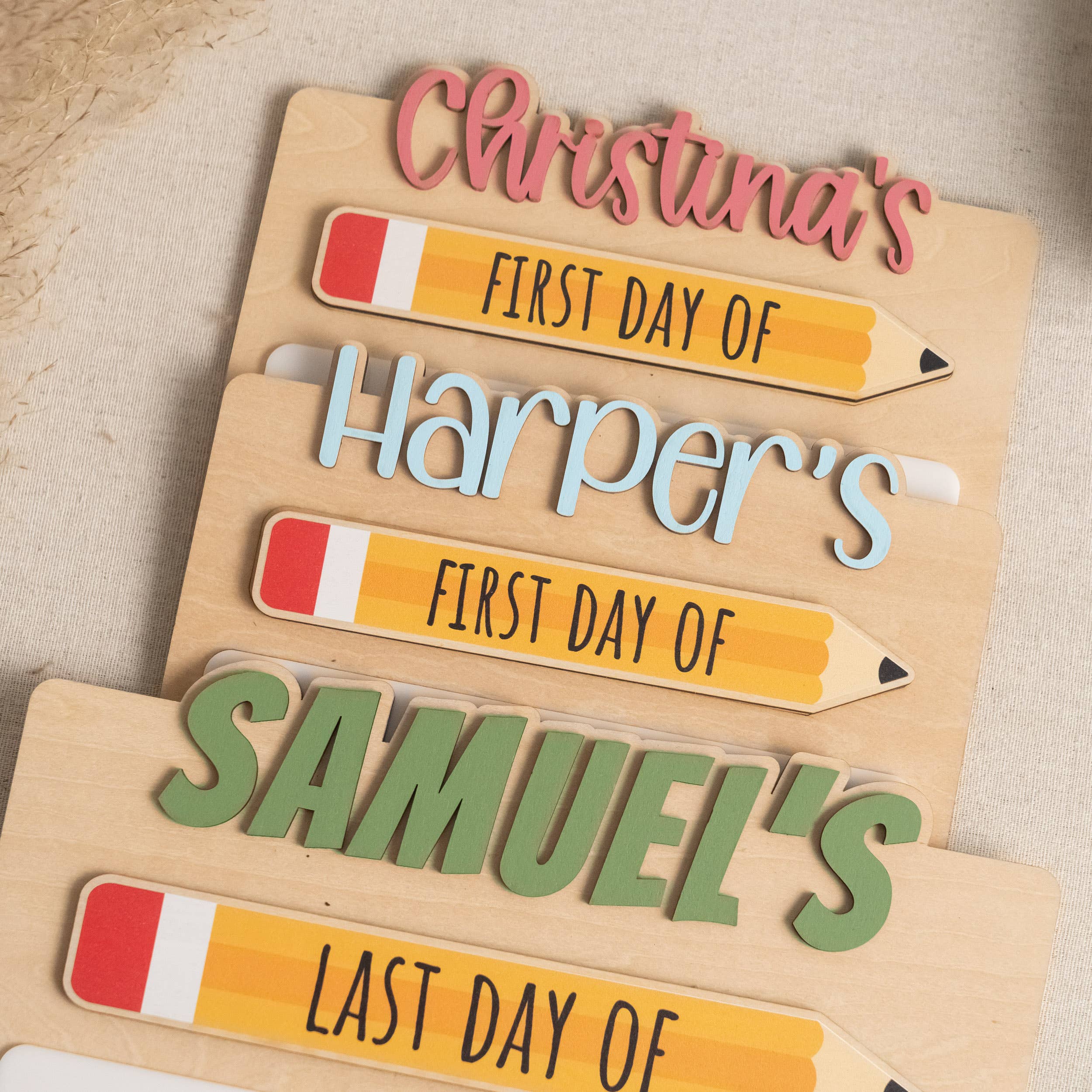 BearCrafts – wholesale Christmas Wall Art – First Day School Sign For Capturing Milestone Memories Y8619